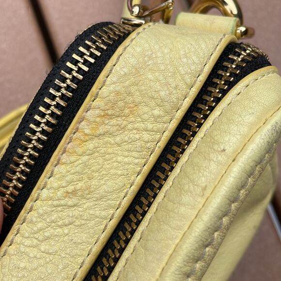 Marc Jacobs The SoftShot 17 Colorblock Camera Bag Yellow Leather - Picture 10 of 11